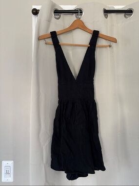Abercrombie & Fitch Black V‑Neck Mini Dress